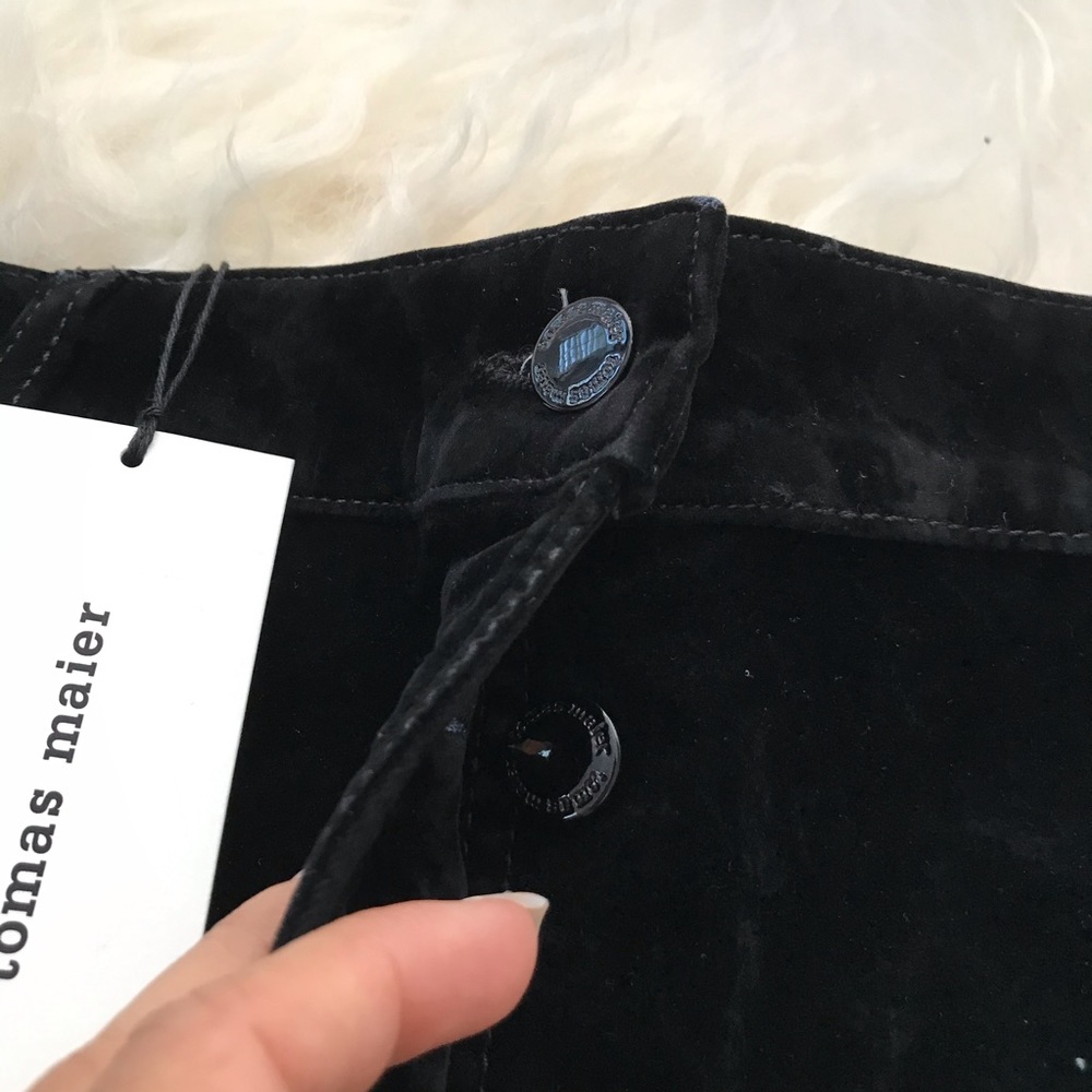 TOMAS MAIER Velvet Knee-Length Skirt - Picture 6 of 7